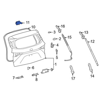 Toyota OE - Rear Right Liftgate Hinge