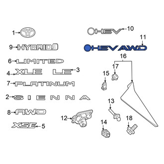 Toyota OE - Rear Hatch Emblem