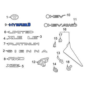 Toyota OE - Rear Hatch Emblem