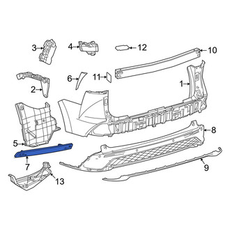Toyota OE - Rear Left Reflector Panel