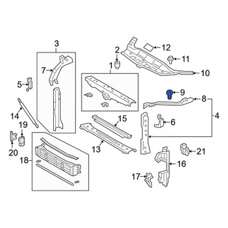 Toyota OE - Front Outer Hood Stop Buffer
