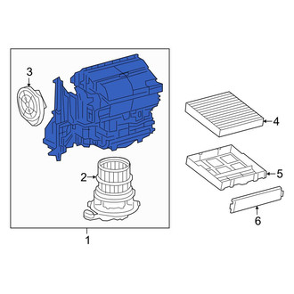 Toyota OE - HVAC Blower Case Assembly