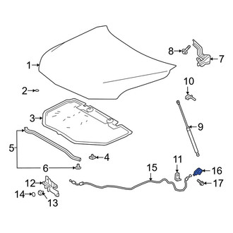 Toyota OE - Front Hood Release Handle