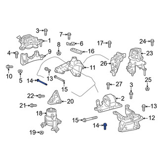 Toyota OE - Suspension Crossmember Bolt