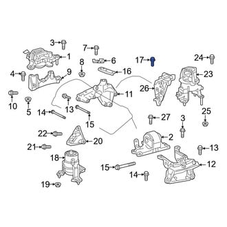 Toyota OE - Engine Oil Cooler Bolt