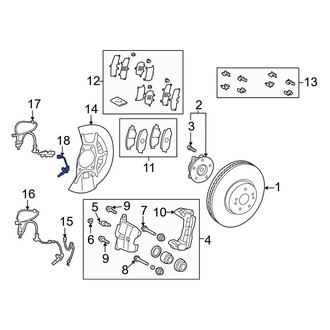 Toyota OE - Rear ABS Wheel Speed Sensor