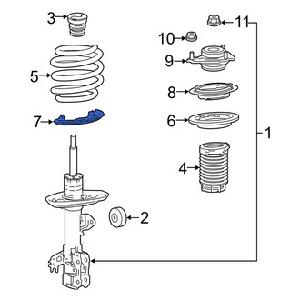 Toyota OE - Front Lower Coil Spring Insulator