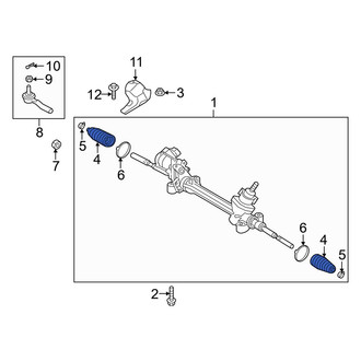 Toyota OE - Rack and Pinion Bellows