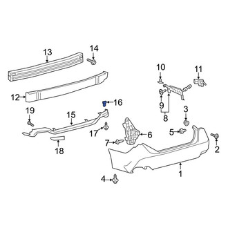 Toyota OE - Bumper Cover Retainer