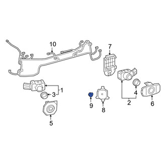 Toyota OE - Bumper Cover Support Rail Nut