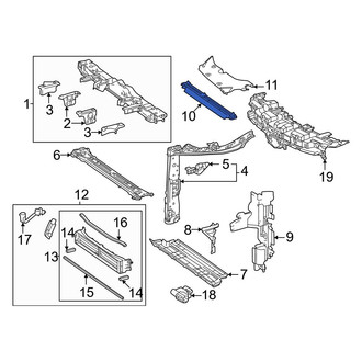 Toyota OE - Front Upper Radiator Support Air Deflector