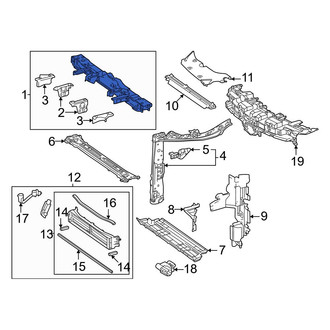 Toyota OE - Front Upper Radiator Support Tie Bar