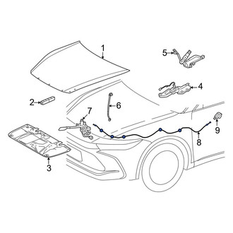 Toyota OE - Front Hood Release Cable