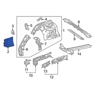 Toyota OE - Front Left Mud Guard