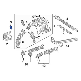 Toyota OE - Front Left Fender Bracket