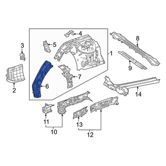Toyota OE - Front Right Fender Apron Reinforcement