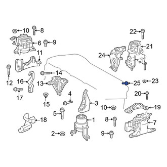 Toyota OE - Engine Support Rod Bolt