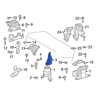 Toyota OE - Front Engine Mount Bracket