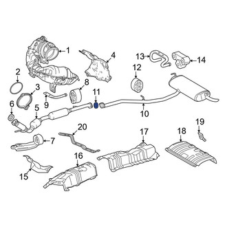 Toyota OE - Rear Exhaust Muffler Gasket