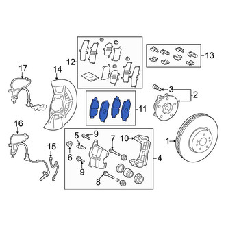 Toyota OE - Front Disc Brake Pad Set