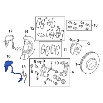 Toyota OE - Rear ABS Wheel Speed Sensor