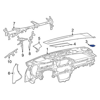 Toyota OE - Outer Dashboard Air Vent Trim