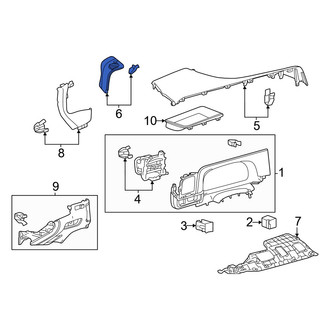 Toyota OE - Left Dashboard Air Vent Trim
