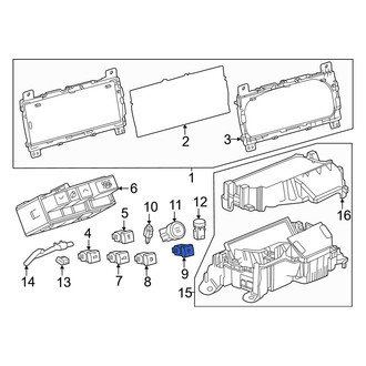 Toyota OE - Hazard Warning Switch