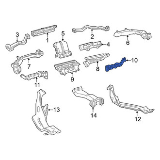 Toyota OE - Front Right Lower Instrument Panel Air Duct