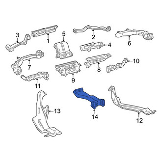 Toyota OE - Rear Center Instrument Panel Air Duct