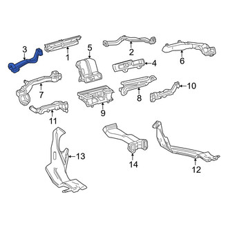 Toyota OE - Front Left Upper Instrument Panel Air Duct