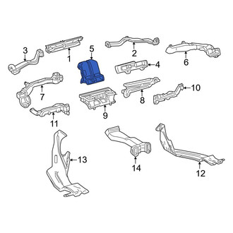Toyota OE - Rear Right Instrument Panel Air Duct