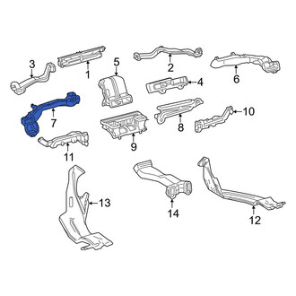 Toyota OE - Front Center Left Instrument Panel Air Duct