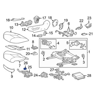 Toyota OE - Front Right Seat Heater Control Module