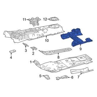 Toyota OE - Front Left Floor Pan Crossmember