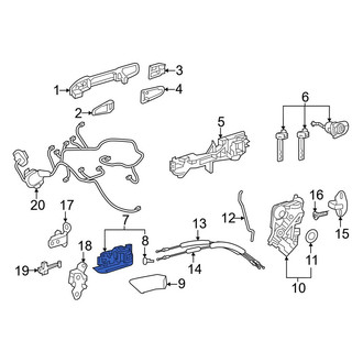 Toyota OE - Front Right Inner Interior Door Handle