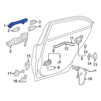 Toyota OE - Front Left Outer Exterior Door Handle