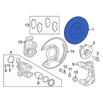 Toyota OE - Rear Disc Brake Rotor