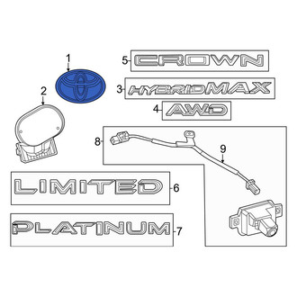 Toyota OE - Rear Deck Lid Emblem