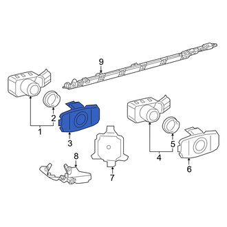 Toyota OE - Rear Center Parking Aid Sensor Housing