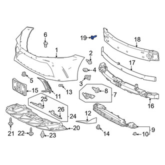 Toyota OE - Bumper Impact Bar Bolt