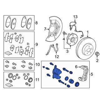 Toyota OE - Front Right Disc Brake Caliper