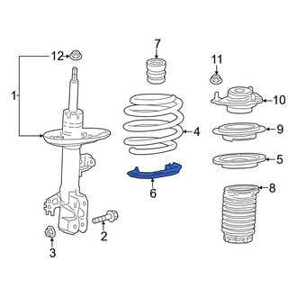 Toyota OE - Front Lower Coil Spring Insulator