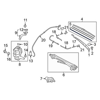 Toyota OE - Right Wiper Blade Refill