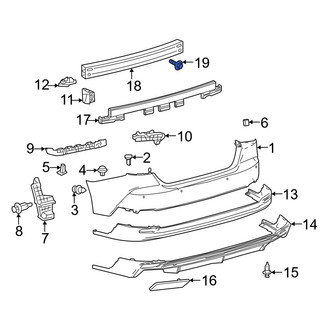 Toyota OE - Bumper Impact Bar Bolt