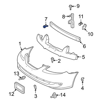 Toyota OE - Bumper Impact Bar Bolt