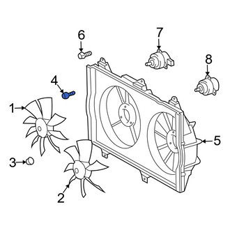 Toyota OE - Engine Cooling Fan Motor Bolt