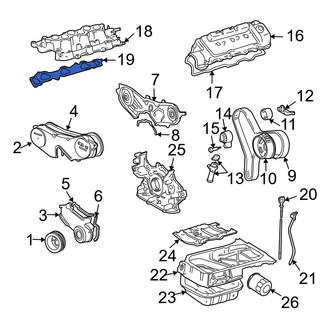 Toyota OE - Left Lower Engine Intake Manifold Gasket