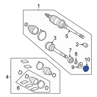 Toyota OE - Front Left CV Joint Splash Shield