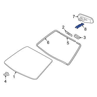 Toyota OE - Front Interior Rear View Mirror Cover